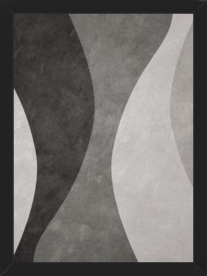 Cuadro Colección Ondas - Negro Y Blanco