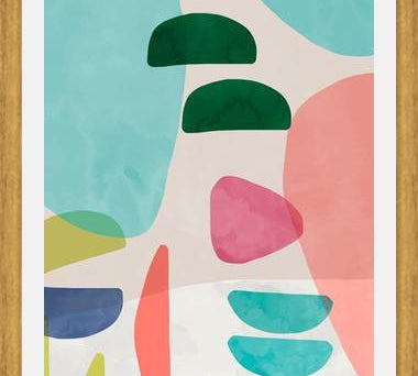 Cuadro Organic Bold Rounded Shapes
