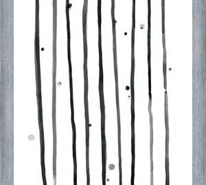 Cuadro Watercolor lines & dots - vertical