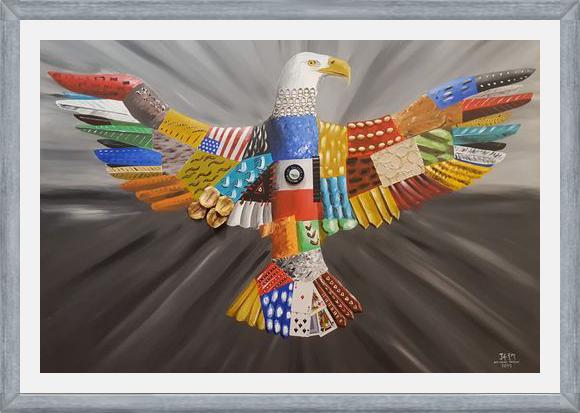 Cuadro Aguila calva americana