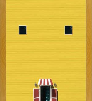 Cuadro Casa amarilla