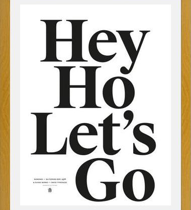 Cuadro Good Music Ramones Hey ho