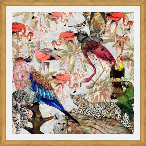 Cuadro Pink Jungle Cuadrado
