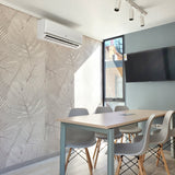 Papel Mural Monstera Plata