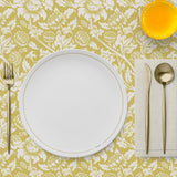 Mantel de Hule Yellow Ornament