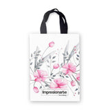 Cortina de Baño Floral rosado y gris