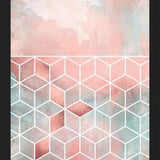 Cuadro Rose Clouds And Cubes