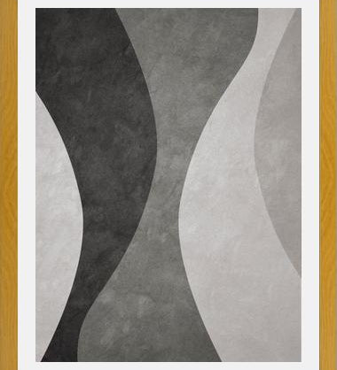 Cuadro Colección Ondas - Negro Y Blanco