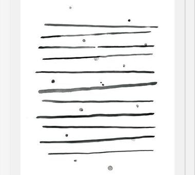 Cuadro Watercolor lines & dots - horizontal