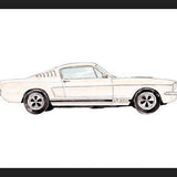 Cuadro Vintage cream car