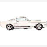 Cuadro Vintage cream car