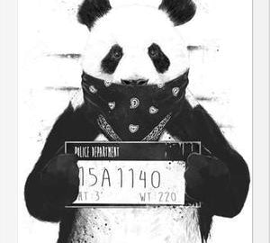 Cuadro Bad Panda