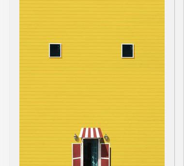 Cuadro Casa amarilla