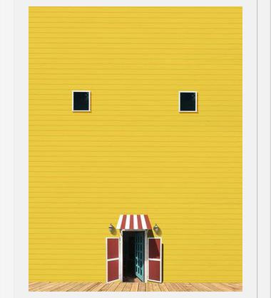 Cuadro Casa amarilla
