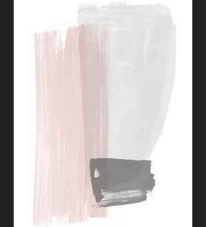 Cuadro Brushstrokes in gray and pink I