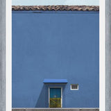 Cuadro Puerta azul, reja amarilla.