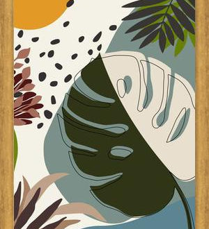 Cuadro Minimal Tropical Scenery