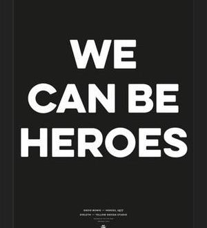 Cuadro Good Music David Bowie We can be heroes