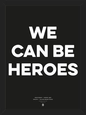 Cuadro Good Music David Bowie We can be heroes