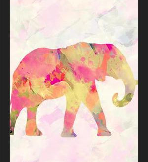 Cuadro Abstract Elephant