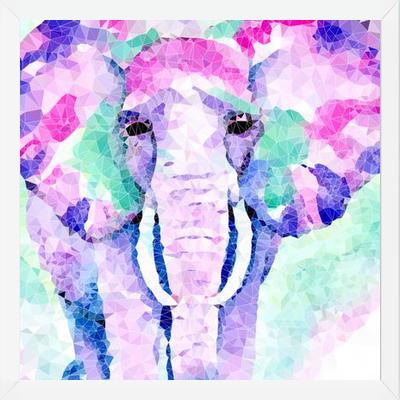 Cuadro Elefante Rosa