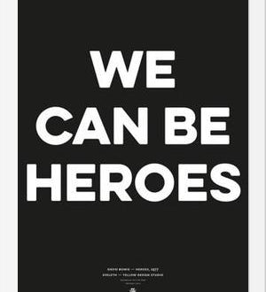 Cuadro Good Music David Bowie We can be heroes