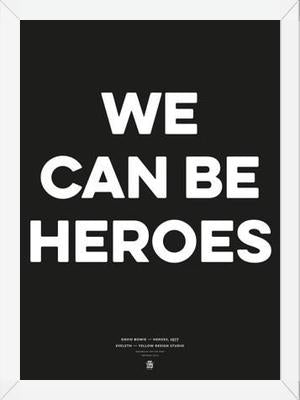 Cuadro Good Music David Bowie We can be heroes