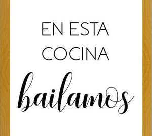 Cuadro En Esta Cocina Bailamos