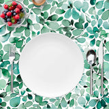 Mantel de Hule Leaffy Eucalyptus Green