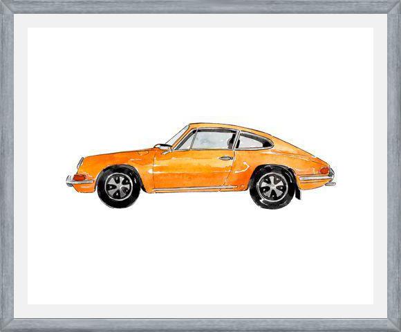 Cuadro Yellow Vintage Car