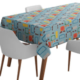 Mantel de Hule Mod ab cubes blue