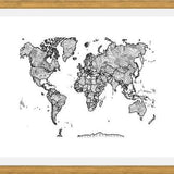 Cuadro Mapa Mundi