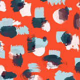 Mantel de Hule Abstract Stains Coral