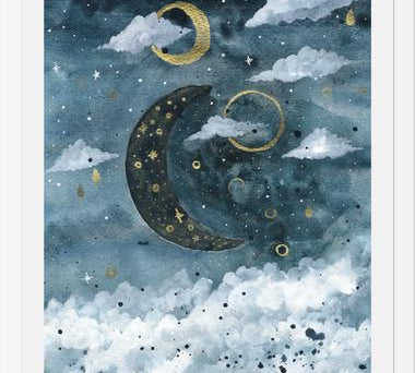 Cuadro Golden Moon