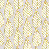 Mantel de Hule Winter leaves grey and gold