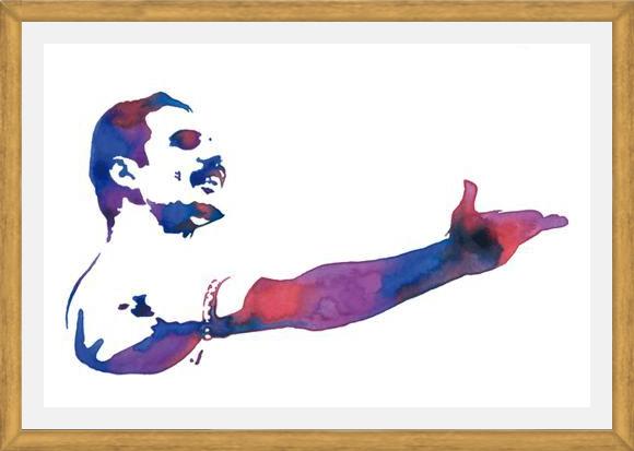 Cuadro Freddie Acuarela 2