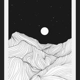 Cuadro Lines in the mountains II