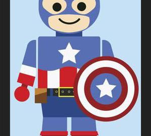 Cuadro Capitán América Toy