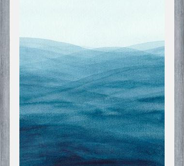 Cuadro Watercolor abstract waves