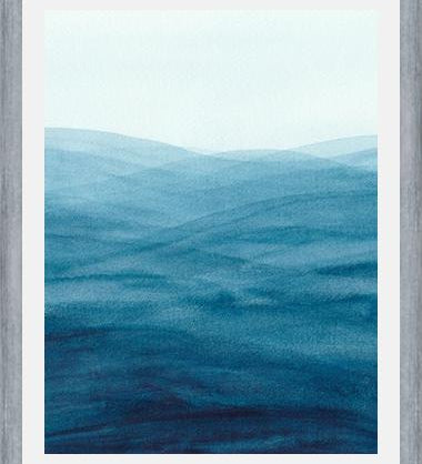 Cuadro Watercolor abstract waves