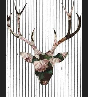 Cuadro Deer in Bloom