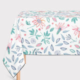 Mantel de Hule Flores en acuarela