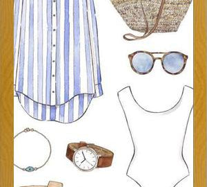 Cuadro BEACH OUTFIT