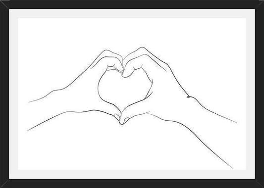 Cuadro Hands series - I love you