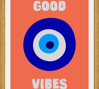 Cuadro Good Vibes Ojo Griego