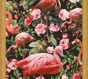 Cuadro Floral and Flamingo Pattern
