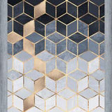 Cuadro Soft Blue Gradient Cubes