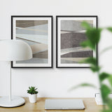 Set de Cuadros Líneas Elegantes negro y blanco I