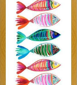 Cuadro peces full color