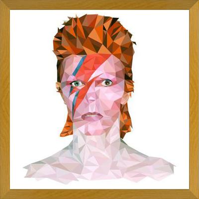 Cuadro David Bowie Low Poly